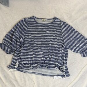 Style & Co. Blue Striped Women's Sweater